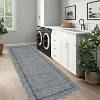 Washable Non-Slip Runner Rug - Soft  Scalloped Carpet for Kitchen, Entryway, Bedroom, Bath, Laundry & Hallway - Stain Resistant - 3 of 4
