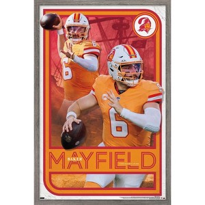 Trends International NFL Tampa Bay Buccaneers - Baker Mayfield 24 Framed Wall Poster Prints - 1 of 4