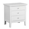 CAVINAS Modern Nightstand with 3 Drawers, Side Table Bedside Table with Round Handles for Bedroom, Living Room - 3 of 4