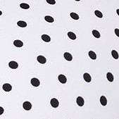white black polka dot