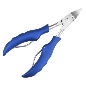 Unique Bargains Toe Nail Clippers Professional Nail Clipper Kit for Travel or Home Blue Stainless Steel - 1 of 4