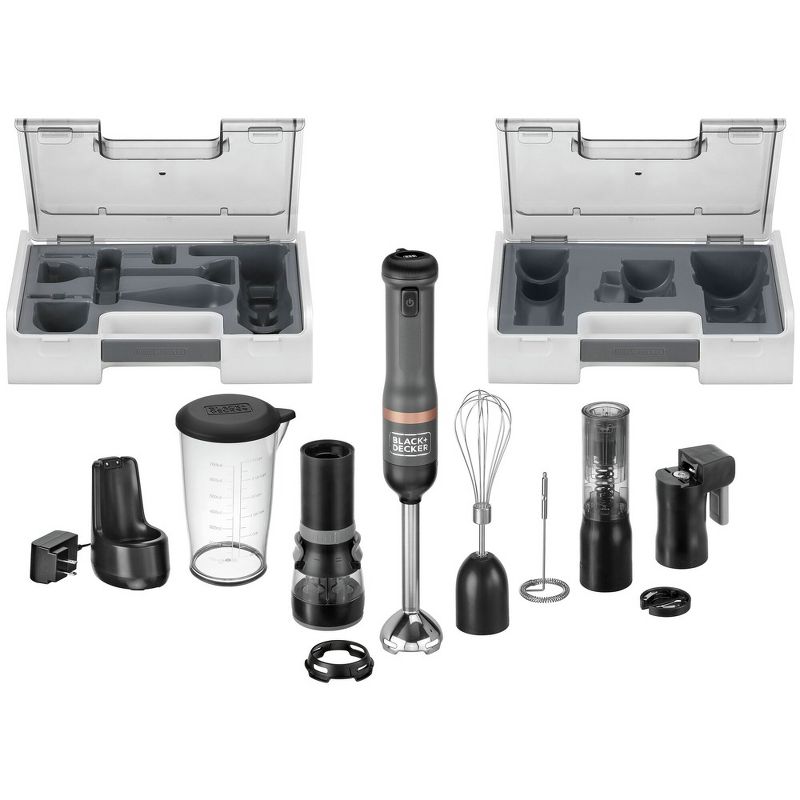 Black & Decker BCKM1016KS01 Kitchen Wand Variable Speed Lithium-Ion 6-in-1 Cordless Grey Kitchen Multi-Tool Kit, 1 of 17