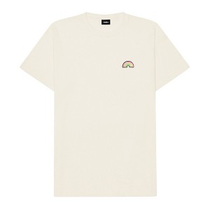 Dalix Rainbow (Glow in the Dark) Embroidered Relaxed Heavy Soft Cotton T Shirt Mens - 1 of 4