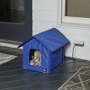 Heated Cat House - Double-Door Cat Bed with Zippered Roof, Pet Heating Pad, Cover - For Garage, Porch, Barn, or Basement by PETMAKER - 2 of 4