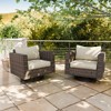 EAGLE PEAK 2 PCS Harbor Haven Wide Wicker Swivel Rocking Chair for Outdoor Patio Cushioned - 2 of 4