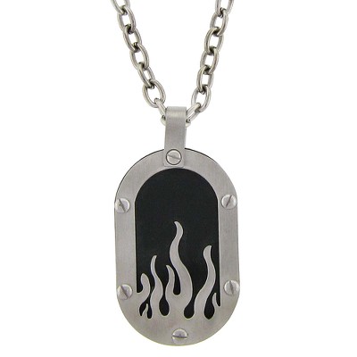 black dog chain necklace