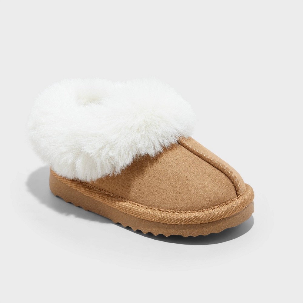 Toddler Piper Faux Fur Cuff Clog Slipper