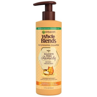 Garnier Whole Blends Sulfate Free Remedy Honey Shampoo for Dry to Very Dry Hair - 12 fl oz