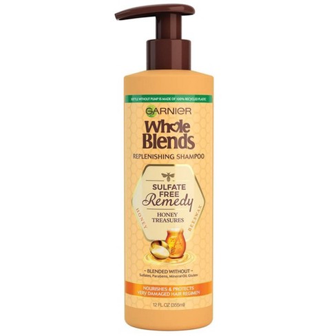 Garnier Whole Blends Sulfate Free Remedy Honey Shampoo for Dry to Very Dry Hair - 12 fl oz - image 1 of 4