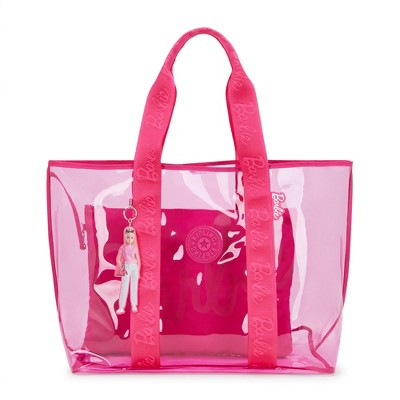 Kipling Jacey Extra Large Clear Barbie Tote Bag : Target