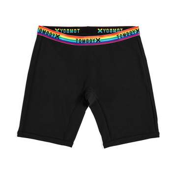 Tomboyx First Line Period Leakproof 9 Inseam Boxer Briefs Underwear, Soft Cotton  Stretch Comfortable (xs-6x) Black Rainbow Xxx Large : Target