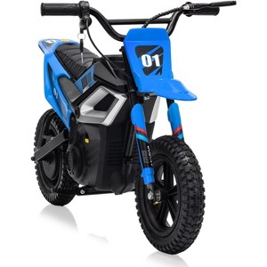 24V Electric Dirt Bike with Rear Wheel Suspension,350w Electric Motorcycle Up to 13.67Mile/h - 1 of 4