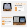 12 Drawer Dresser for Bedroom, Fabric Dressers & Chests of Drawers with Side Pockets - 3 of 4
