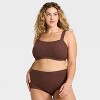 Women's Sweater Rib Bra & Hot Pant Set - Wild Fable™ - 3 of 4