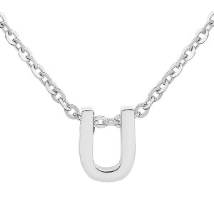 ELYA Women's Polished Initial Stainless Steel Necklace - ELYA - 1 of 4