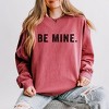 Simply Sage Market Women's Lightweight Garment Dyed Graphic Sweatshirt Be Mine Block - 3 of 4