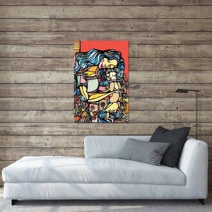 iCanvas Mother and Child by Ninhol Canvas Print Wall Art - 1 of 3