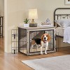 Yaheetech 32" W Industrial Multi-functional Wooden Dog Crate Dog Cage - 2 of 4