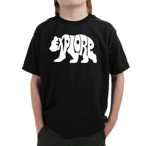 LA Pop Art Explore - Boy's Word Art T-Shirt - 1 of 4