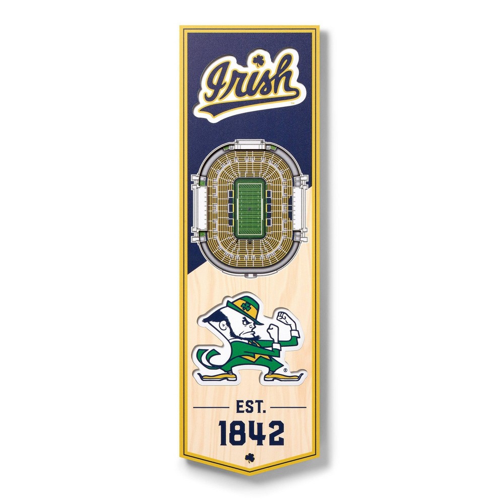 NCAA Notre Dame Fighting Irish 6"x19" Stadium Banner