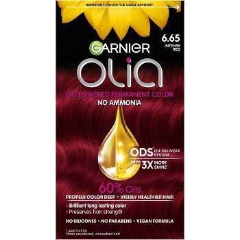 Garnier Olia Oil Powered Permanent Hair Color - Intense Red 6.65 - 1 fl oz