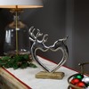 Northlight Heart Shaped Kissing Reindeer Metal Christmas Decoration - 10" - 2 of 4