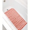 Home Mart Goods Orange Vinyl Non-Slip Bathtub Shower Mat With Suction Cups - 26.7" x 13.8" - 2 of 4