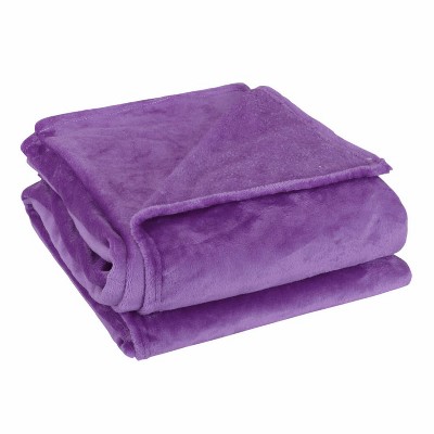 Purple fleece blanket new arrivals