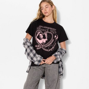 Women's Selena Gomez Call Me When You Break Up Short Sleeve Graphic T-Shirt - Black - 1 of 3