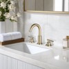 Cobbe Double Handle Widespread Faucet 3-Hole Bathroom Sink Faucet Spout Swivels 360 Degrees Brushed Gold - 2 of 4