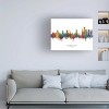 Trademark Fine Art Michael Tompsett 'Buenos Aires Argentina Skyline Named' Canvas Art - 3 of 4