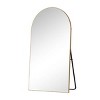 MAYEERTY 71 inch Full Length Mirror Archede Aluminum Alloy Frame Floor Mirror with Bracket Gold - 4 of 4