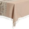 Unique Bargains Rustic Cotton Linen Waterproof Dinner Party Christmas Table Cover 2 Packs - 4 of 4