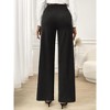 Womens Dress Pants Reverse Pleated Highwaist Stretchy Pants Business Office Straight Leg Pants Formal Pants Basic Trousers - 3 of 4