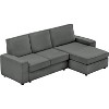 L-Shaped Modular Sectional Sofa,Deep Seated Cloud Couch, Corduroy Couch with Chaise,Convertible Sofa Lounge,Comfy Sleeper Sofa Bed for Living Room - 4 of 4