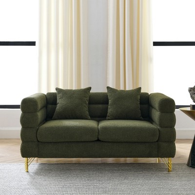 SKRAN Sectional Sofa, Living Room Comfort Fabric-Deep Seating with Pillows for Living Room,Bedroom,Office