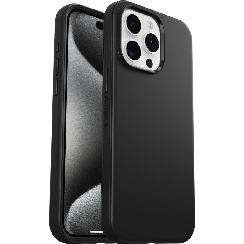 OtterBox Apple iPhone 15 Pro Max Symmetry Series Antimicrobial Case with MagSafe - Black, 4 of 6