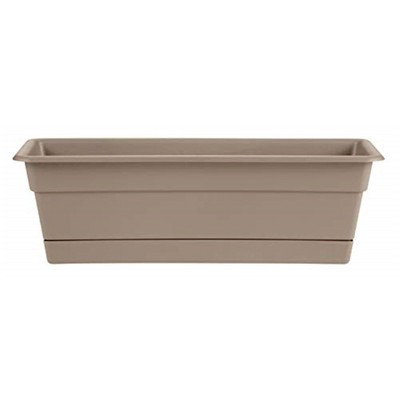 Bloem Dura Cotta Window Box Planter with Tray