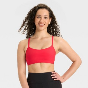Women's Everyday Soft Light Support Strappy Sports Bra - All In Motion™ - 1 of 3