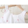 MyKids-USA Baby Girls Polka Dot Pattern Sleeveless Round Collar Dress With Bow Decoration - 4 of 4