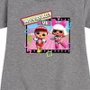 Girls' - Lol Surprise! - Individually Us Graphic Short Sleeve Fleece Dress - 2 of 4