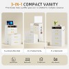 Vlsrka 3-in-1 Vanity Desk with Flip Top Mirror - 3 of 3