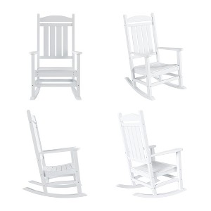 WestinTrends All-Weather Outdoor Patio Poly Classic Porch Rocking Chair (Set of 4) - 1 of 2