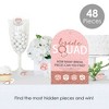 Big Dot of Happiness Bride Squad - Rose Gold Bridal Shower or Bachelorette Party Scavenger Hunt - 1 Stand and 48 Game Pieces - Hide and Find Game - image 2 of 4
