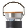 Elemental® Classic Stainless Steel 25-Oz. Water Bottle Thermos with Screw-on Lid and Metal Ring - 3 of 4