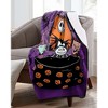 Disney Nightmare Before Christmas Blanket Barrel Lock and Shock Silk Touch Double Sided Throw 46" X 60" Multicolored - 2 of 4