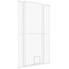 PawHut 67" Extra Tall Pet Gate for Cats, 30"-41" Dog Gate with Cat Door, 1.4" Narrow Gap, 2.8" and 5.5" Extension, for Doorway, Hallway, Stairway - 4 of 4