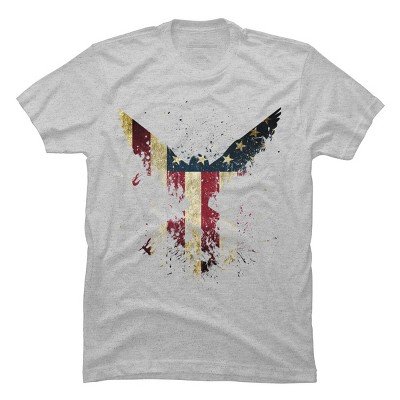 Men's Design By Humans M'erica Eagle By designpro44 T-Shirt
