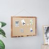 Emma and Oliver Wall Mount Linen Board with Wooden Push Pins - 2 of 4