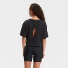 Women's Boxy Cropped Short Sleeve Top - JoyLab™ - 2 of 3